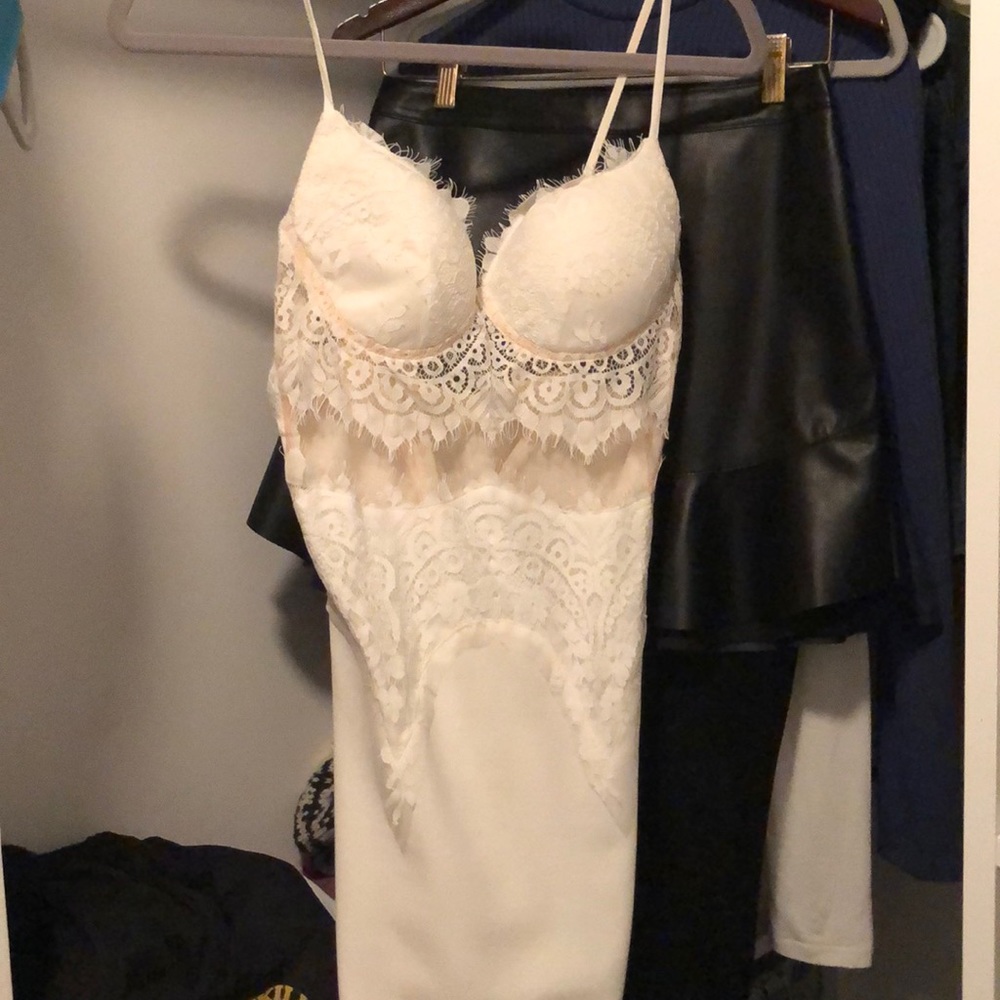 Lace White Dress